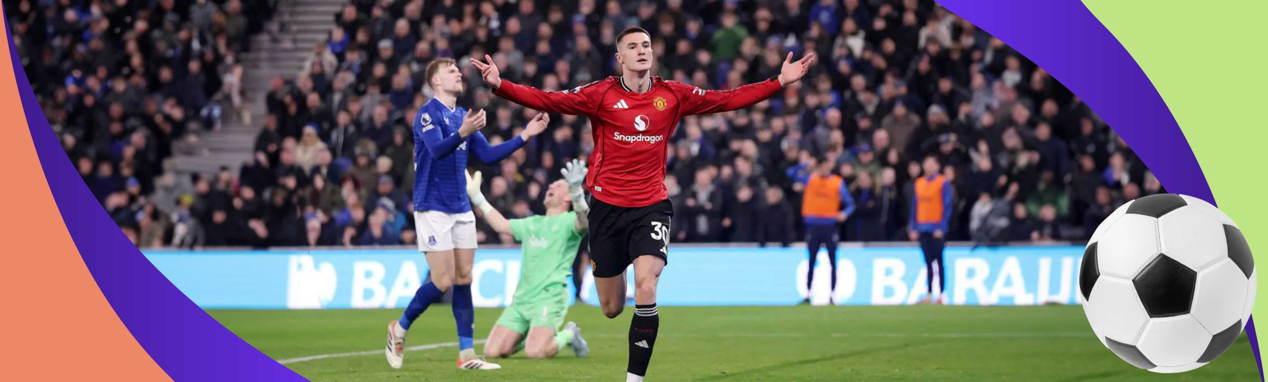 Премьер-лига. «Манчестер Юнайтед» обыграл «Эвертон» на выезде.