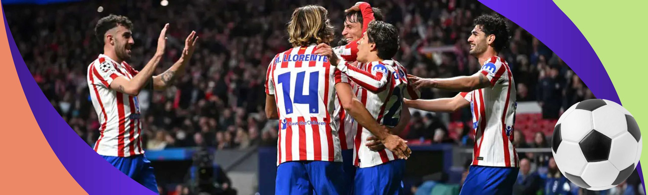 «Атлетико» впервые в истории Лиги чемпионов забил 4 гола в одном тайме.